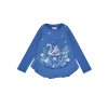 Dívčí tričko s dlouhým rukávem Swan - modrá - velikost 122