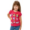Dívčí tričko Symboly - malinová - velikost 122