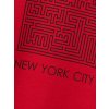 Chlapecká mikina s kapucí New York City - červená - velikost 170