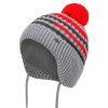 Chlapecká pletená čepice - 9364 - šedá - pro obvod hlavy 52 cm