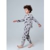 Chlapecké pyžamo Dino, dlouhé kalhoty, dlouhý rukáv - modro-šedá - velikost 122
