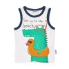 Chlapecké tílko Beach - bílá - velikost 122