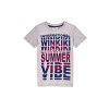 Chlapecké tričko Summer Vibe - šedý melanž - velikost 152
