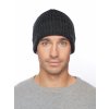 Pánská pletená čepice - 7733 - černá - pro obvod hlavy 59 cm