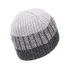 Pánská pletená čepice - 7733 - černo-šedá - pro obvod hlavy 59 cm