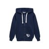 Unisex mikina na zip s kapucí LA - Navy - velikost 170
