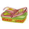 Dětský svačinový box GRINCH 3 přihrádky zelený