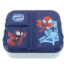 Dětský svačinový box SPIDERMAN Glow 3 přihrádky modrý