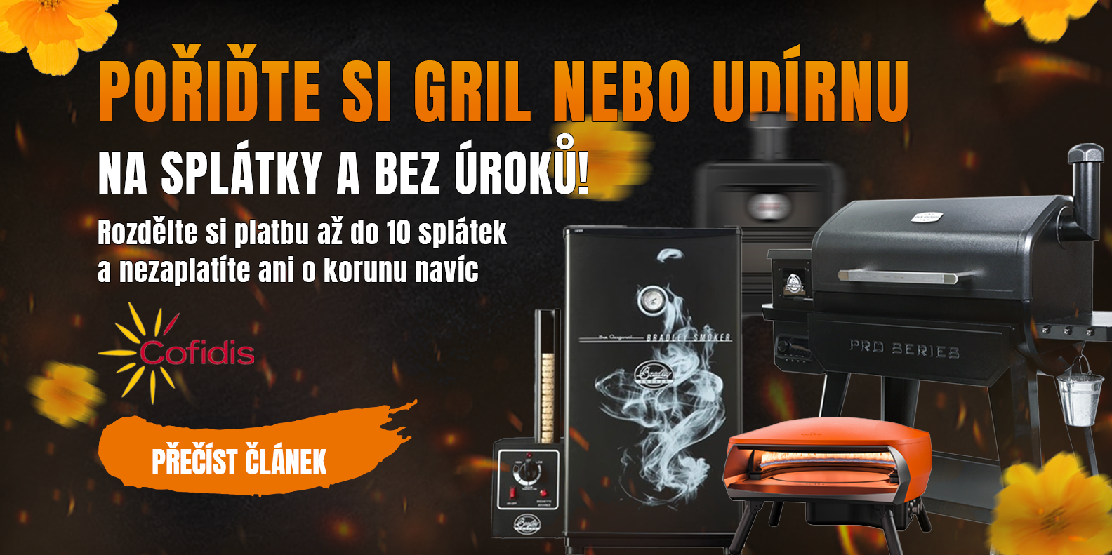 Pořiďte si gril nebo udírnu na splátky bez navýšení