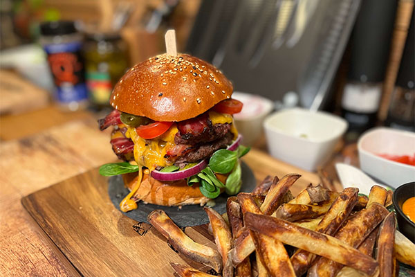 Recept na HOVĚZÍ DOUBLE CHEESEBURGER