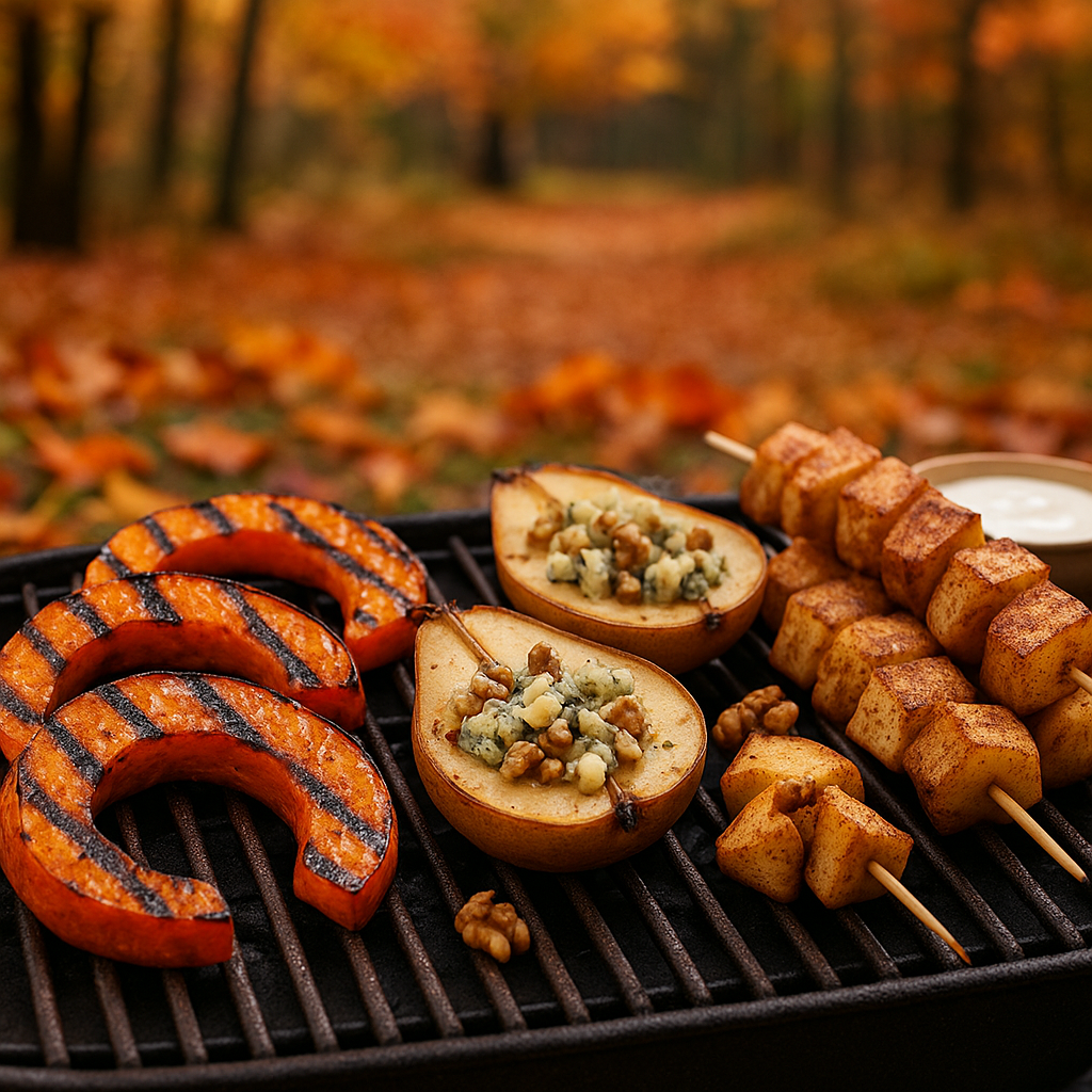 Podzimní grilování: 3 recepty a tipy na sezónní suroviny (dýně, jablka, hrušky)