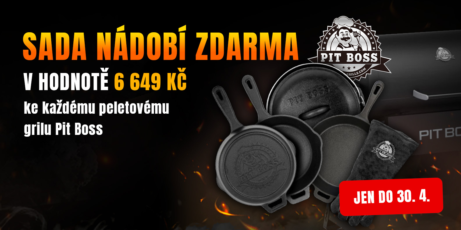 Sada nádobí Pit Boss ZDARMA