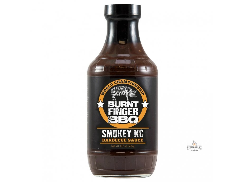 BBQ grilovací omáčka Smokey KC sauce 558g Burnt Finger