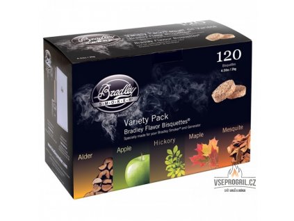 5 Variací 120 ks - Brikety udící Bradley Smoker