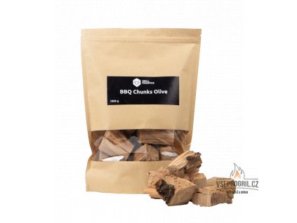 Oliva dřevěné kousky BBQ 1kg Grill Fanatics