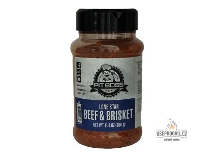 BBQ koření Lone Star Beef & Brisket rub 380g Pit Boss