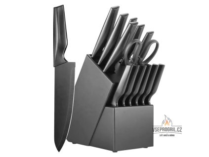 14-dílná sada kuchyňských nožů se stojanem a brouskem Gooda
