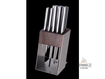 10-dílná sada kuchyňských nožů nerez se stojanem iPureHome