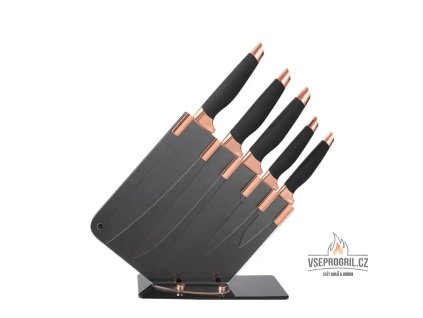 6-dílná sada kuchyňských nepřilnavých nožů se stojanem Gooda