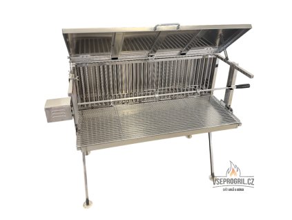 Nerezový gril na kuře, kýtu a pečeni S100 / 1x Rotisserie UG Grill