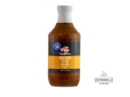 1970 bbq grilovaci omacka mustard sauce 558g three little pigs