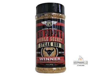 2171 bbq koreni double secret steak rub 397g big poppa smokers