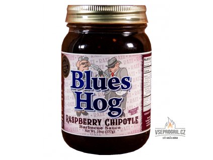 BBQ grilovací omáčka Raspberry Chipotle sauce 557g Blues Hog