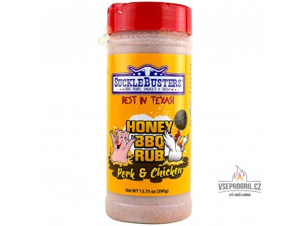 BBQ koření Honey BBQ Rub 390g Suckle Busters