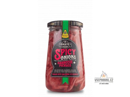 BBQ nakládaná cibule Spicy Onions 370ml GrateGoods