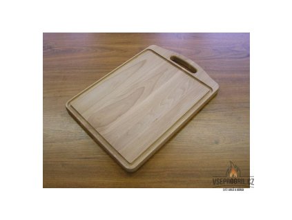 103 0298 prkno s drazkou a uchopem pro prsty 450x300x19 mm