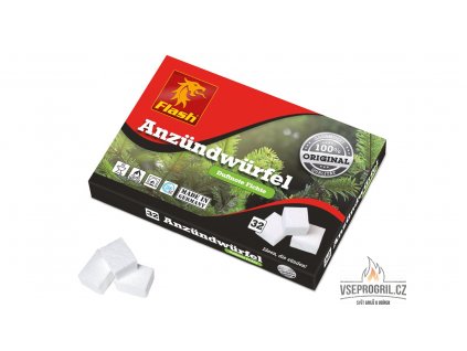 Podpalovač s vůní smrku 32ks Flash