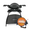 ELEKTRICKÝ GRIL WEBER Q 1400 STAND - TMAVOŠEDÝ