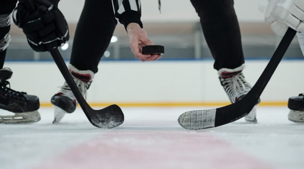 Výběr zahnutí hokejky