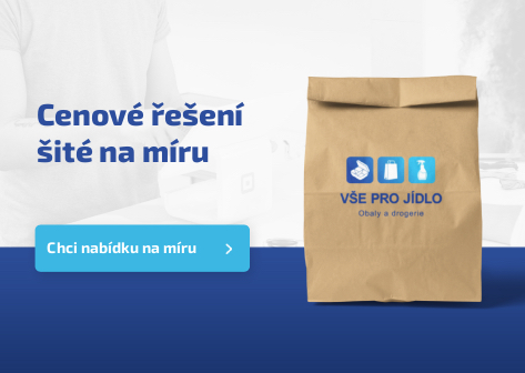 Vše pro jídlo – obaly na jídlo a drogerie. Individuální cenová nabídka pro gastro provozy, restaurace a e-shopy. Papírový sáček s firemním logem