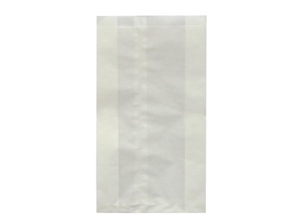 Sáček papírový 16+6x29 cm, bílý - 1000 ks