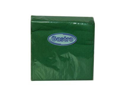 Papírové ubrousky 2vrstvé - 33x33 cm, zelené, 2000 ks