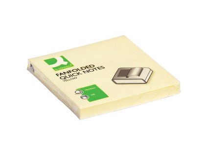 Z-bloček Q-Connect - 75 x 75 mm, žlutý