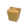 Box na nudle hranatý kraft - 450 ks (Objem 900 ml)