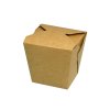 Box na nudle hranatý kraft - 450 ks (Objem 900 ml)