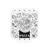 Pizza krabice, potisk pizza - 32x32x3 cm, 100 ks