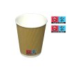 Papírový kelímek Wrap hnědý, 110 - 350 ml, Eu logo