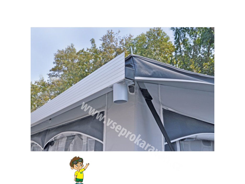 Okapová lišta pro stany Allgäu www.vseprokaravan.cz