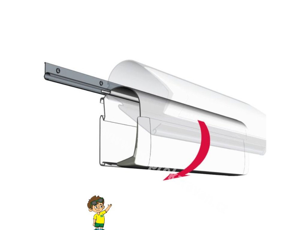 Montážní lišta Luxus pro markýzy Thule Omnistor 6 m www.vseprokaravan.cz