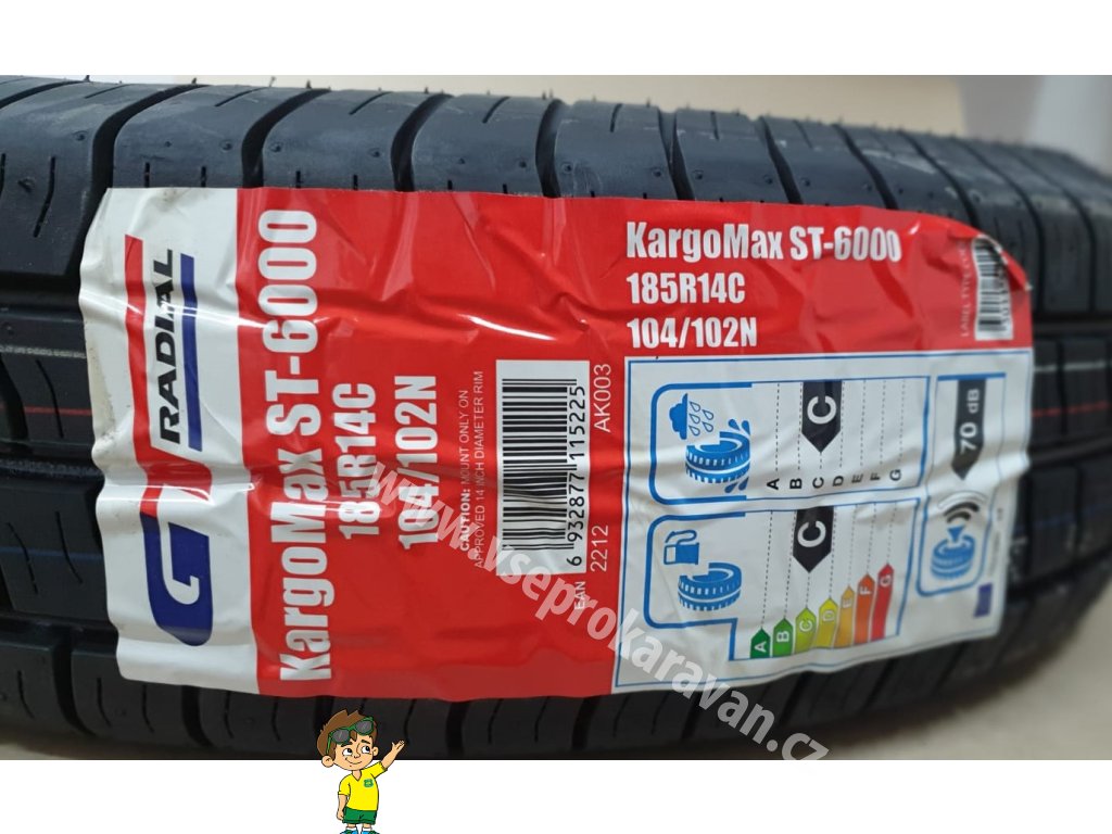 Gt Radial Letni 185 X 80 R14 C Reka Karavany Gt Radial Letni 185 X 80 R14 C Reka Karavany