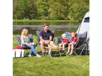 Série nábytku - křeslo vysoké, křeslo nízké, podnožka, moon křeslo, lehátko,  Lake Outwell www.vseprokaravan.cz