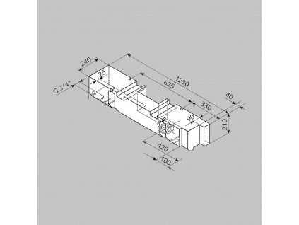 Nádrž na odpadní vodu pro VW T4, 53 l, FUSION 300/055