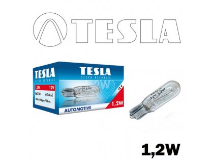 Žárovka 12V 1.2W W2x4.6d TESLA , www.vseprokaravan.cz