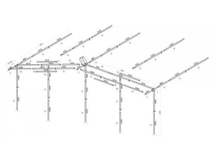 Zesílená ocelová konstrukce pro stany www.vseprokaravan.cz