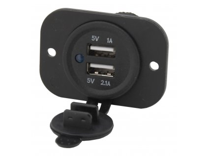 Zásuvka 2x USB 2,1A / CAR, www.vseprokaravan.cz