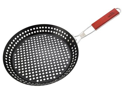 Grilovací pánev 30cm na zeleninu a jiné, www.vseprokaravan.cz
